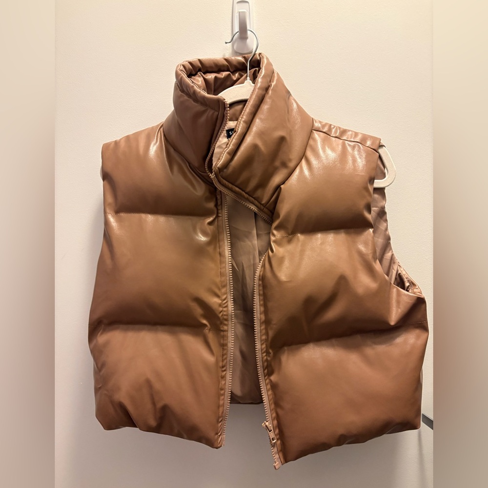 Crop Brown Vest